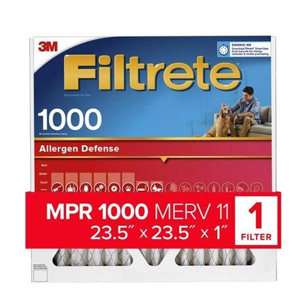 SCOTCH 3M Filtrete 23 in. W X 23 in. H X 1 in. D 11 MERV Pleated Allergen Air Filter 1 pk AL40-4